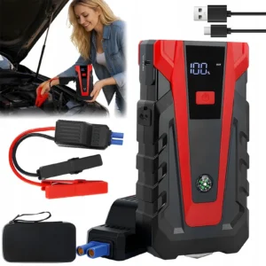 Booster Jump Starter Urządzenie Rozruchowe Powerbank 6000mah 800a 12v LCD